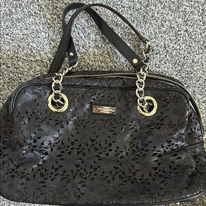 Kate Spade Brown Shoulder Bag with Intricate Design